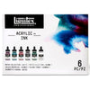 Estojo de Tinta Acrílica Liquitex Ink 30ml com 6 Cores Muted