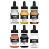 Estojo de Tinta Acrílica Liquitex Ink 30ml com 6 Cores Metálicas