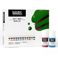 Estojo de Tinta Acrílica Liquitex Soft Body 22ml com 12 Cores