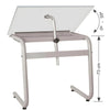 Cavalete Tubular Trident com Tampo em Bp Branco Modelo Tub-10/gbp