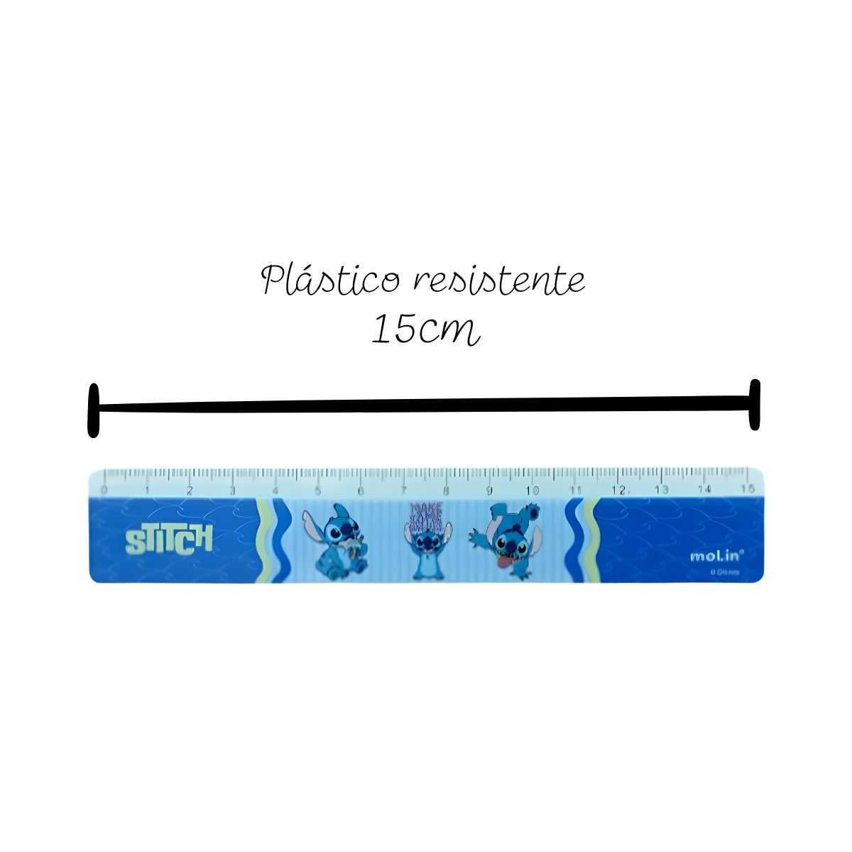 Régua Stitch 15cm - Molin
