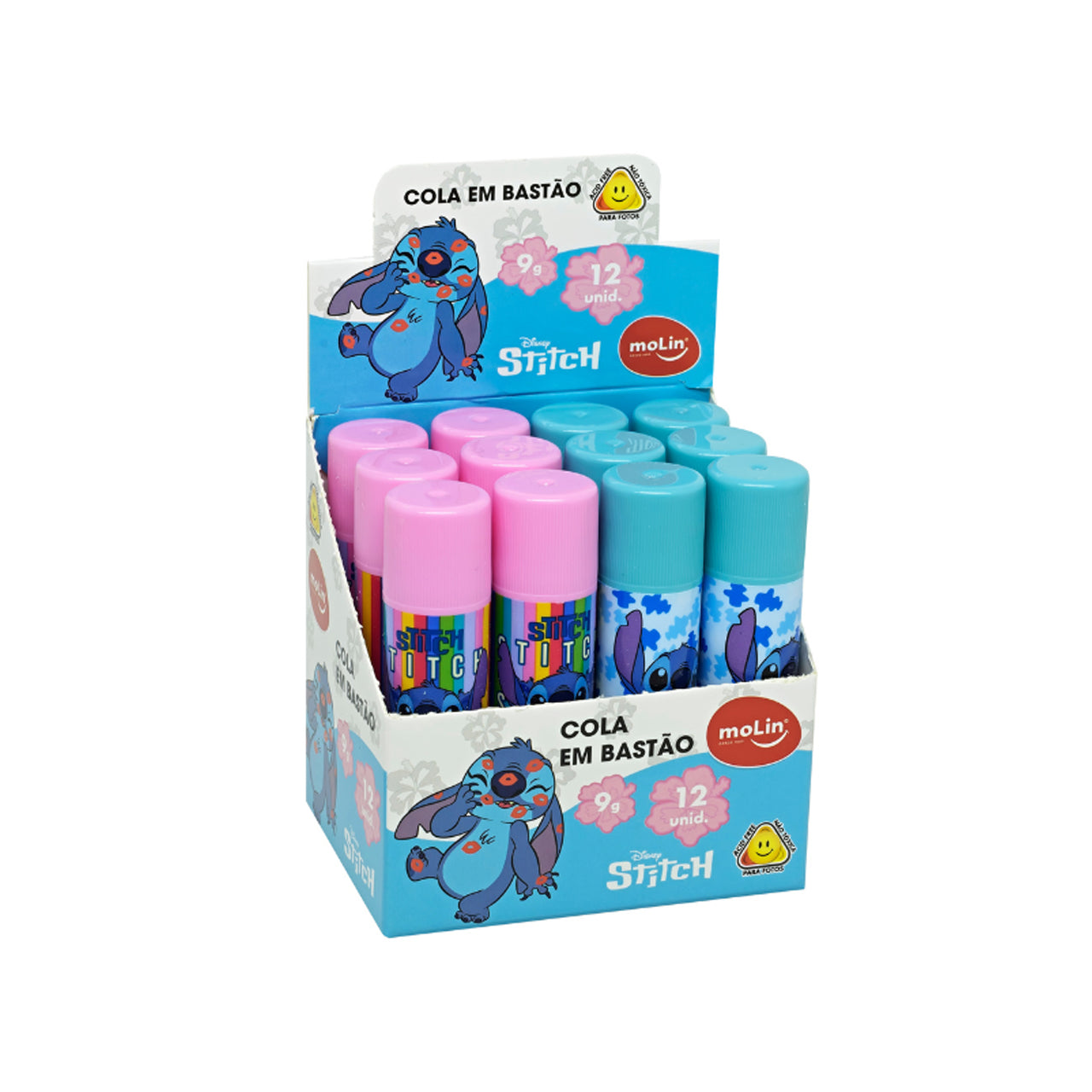 Cola Escolar Bastão Stitch Disney 9g - Molin
