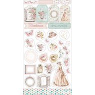 Die Cuts Apliques Recortados em Papel Coleção Meu Sonho Vintage 15x29,5cm para Scrapbook e Scrapdecor Ldc-051 - Litoarte