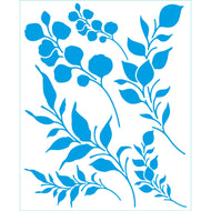 Stencil Médio Folhas 17x21cm para Pintura Decorativa e Artesanato Stm-752 - Litoarte