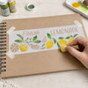 Stencil Estreito Colecoes Limoes Fresh 8x28cm para Pintura Decorativa e Artesanato Ste-392 - Litoarte