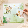 Papel para Scrapbook Dupla Face Coleção Meu Safari Principal 30,5x30,5cm para Scrapbook e Papelaria Criativa Sd-1299 - Litoarte