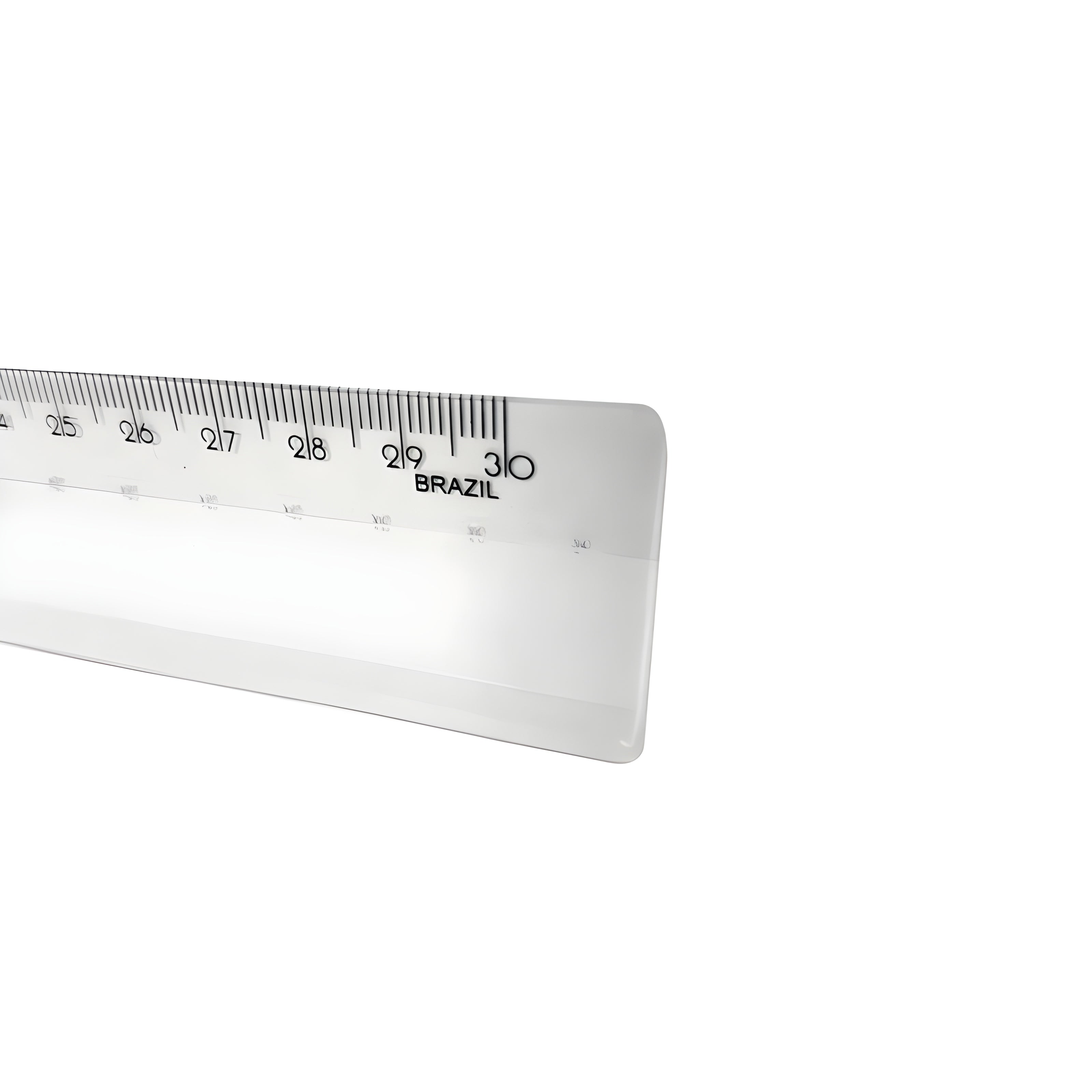 Régua de Poliestireno Injetado Pe-30 Trident 30cm - Modelo Pe-30
