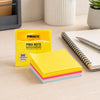 Bloco Adesivo Pima Note Multicolor Neon 76x76mm com 200 Folhas para Recados e Lembretes - Pimaco