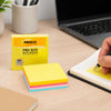 Bloco Adesivo Pima Note Multicolor Neon 76x76mm com 200 Folhas para Recados e Lembretes - Pimaco