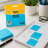 Bloco Adesivo Pima Note Azul Neon 76x102mm com 100 Folhas para Recados e Lembretes - Pimaco