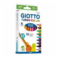 Estojo de Canetinha Giotto Turbo Color 18 Cores F073400