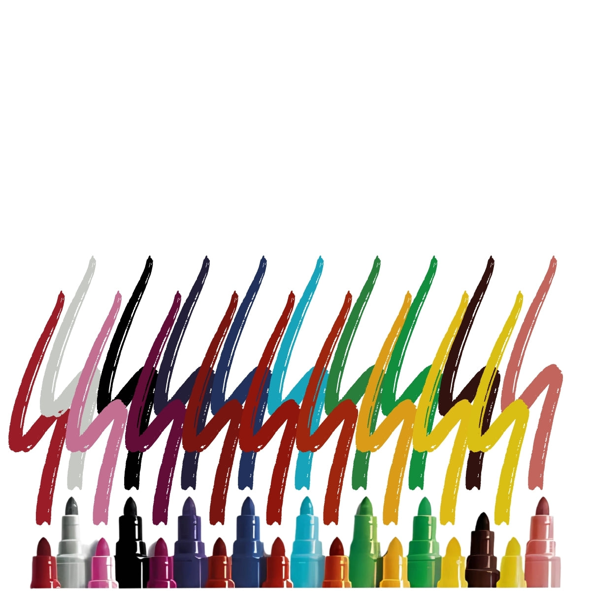 Estojo de Canetinha Giotto Turbo Color 18 Cores F073400