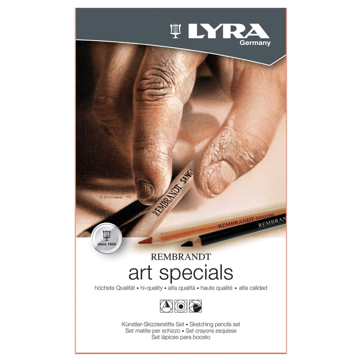 Estojo Lata Lápis Rembrandt Lyra Art Special 12 Peças