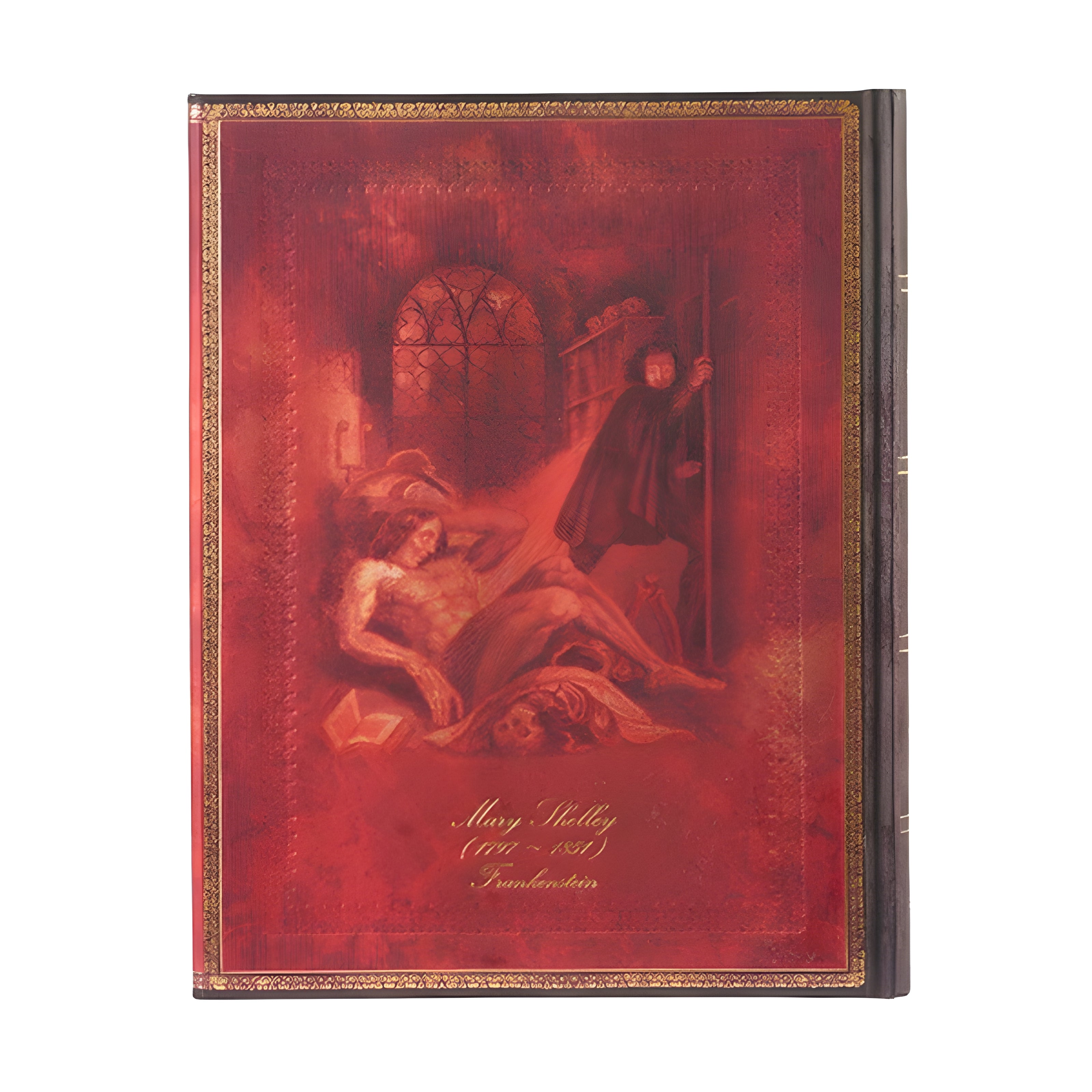 Caderno Paperblanks Mary Shelley Frankenstein Capa Dura Ultra 120g/m² 18x23cm 144 Páginas com Pauta - Pb9595-8