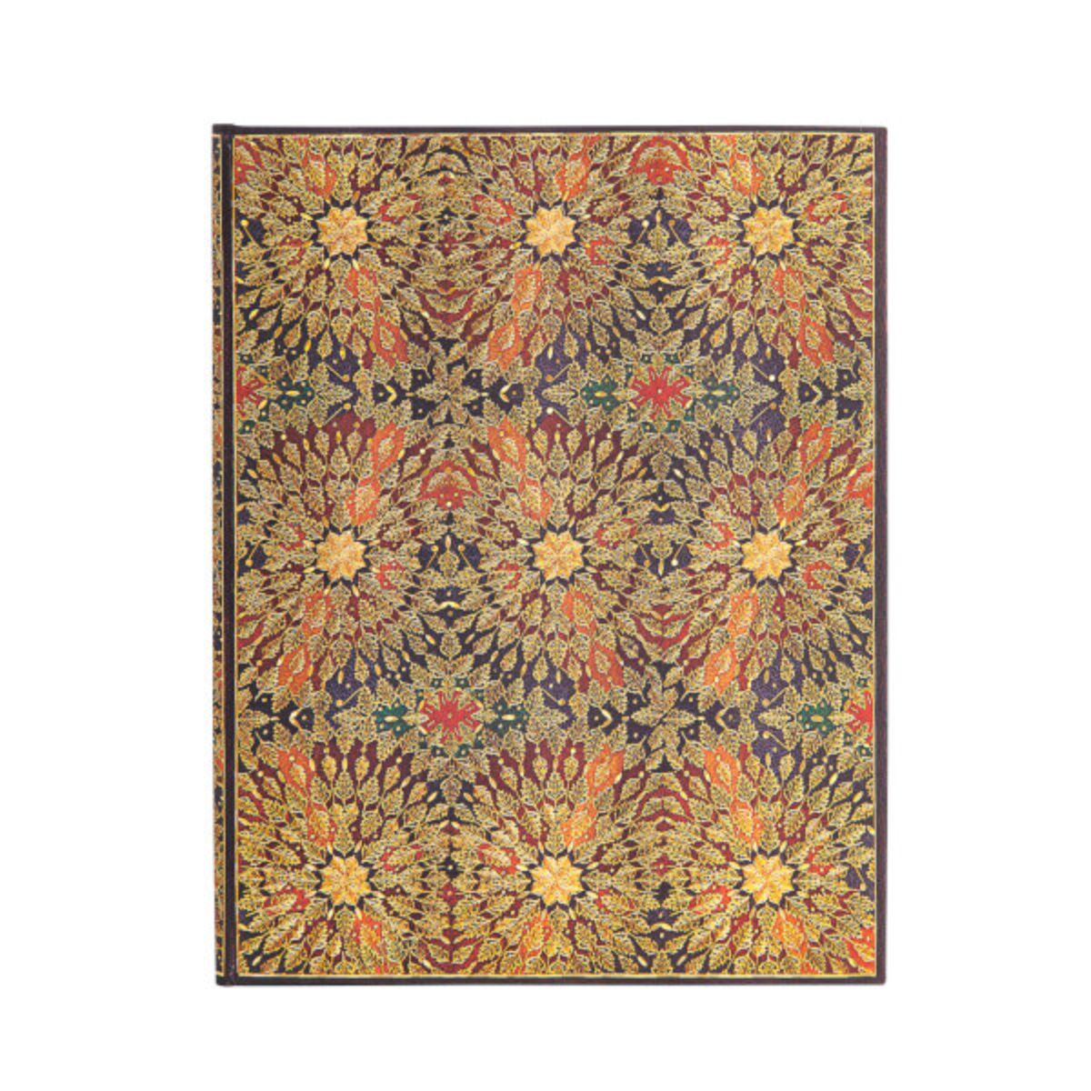 Caderno Paperblanks Ultra 120g/m² 18x23cm 144 Páginas Pautado - Fire Flowers - Pb5409-2