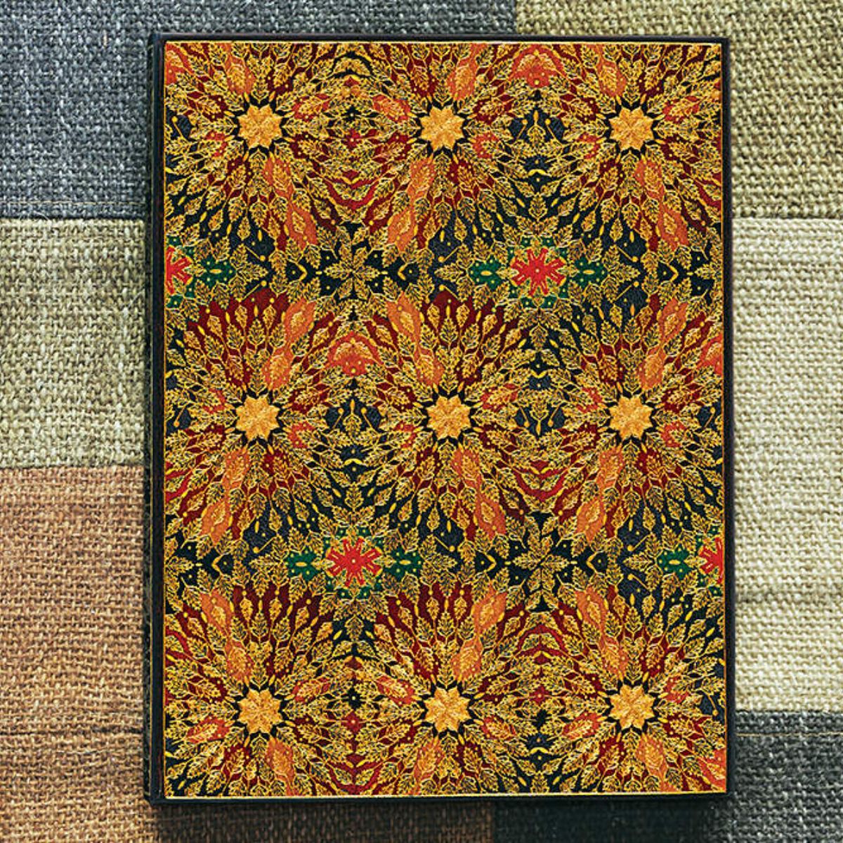 Caderno Paperblanks Ultra 120g/m² 18x23cm 144 Páginas Pautado - Fire Flowers - Pb5409-2