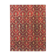 Caderno Paperblanks Red Velvet Capa Flexível Ultra 100g/m² 18x23cm 176 Páginas com Pauta - Fb9629-0