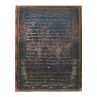 Caderno Paperblanks Michelangelo Handwriting Capa Flexível Ultra 120g/m² 18x23cm 176 Páginas com Pauta - Fb9634-4