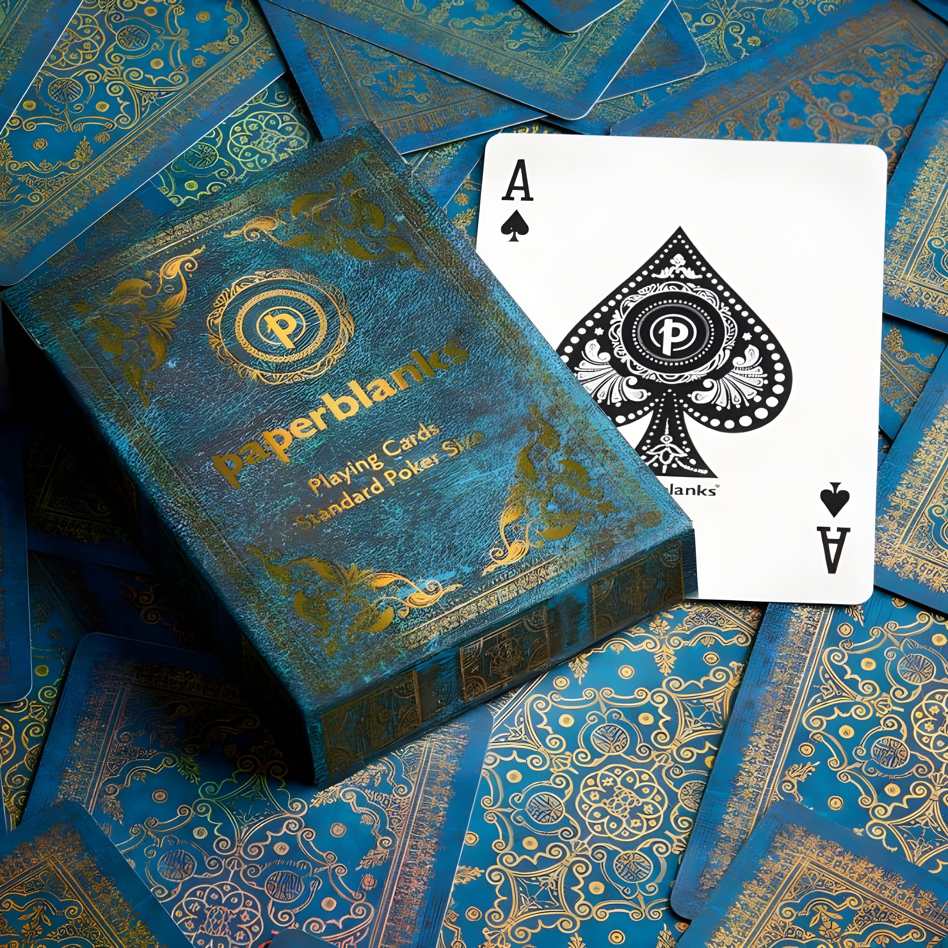 Baralho Paperblanks Azure 300g/m² com 52 Cartas - 9673-3