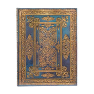 Caderno Paperblanks Blue Luxe Capa Dura Ultra 120g/m² 18x23cm 144 Páginas com Pauta - Pb9590-3