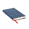 Caderno Paperblanks Blue Velvet Capa Dura Slim 85g/m² 9,5x18cm 176 Páginas com Pauta - Pb6388-9