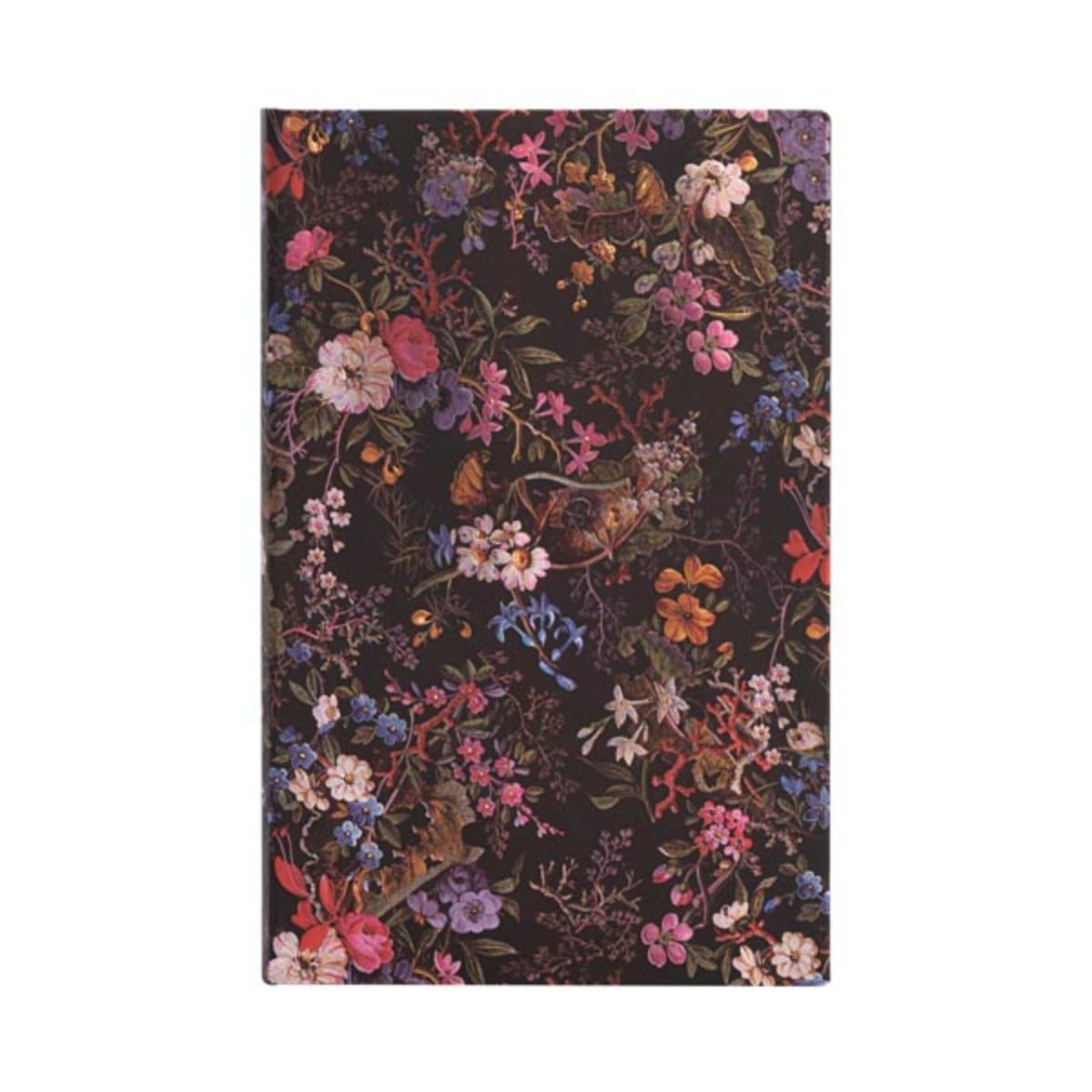 Caderno Paperblanks Floralia Capa Dura Maxi 120g/m² 14x22cm 192 Páginas Pontilhado - Pb8140-1