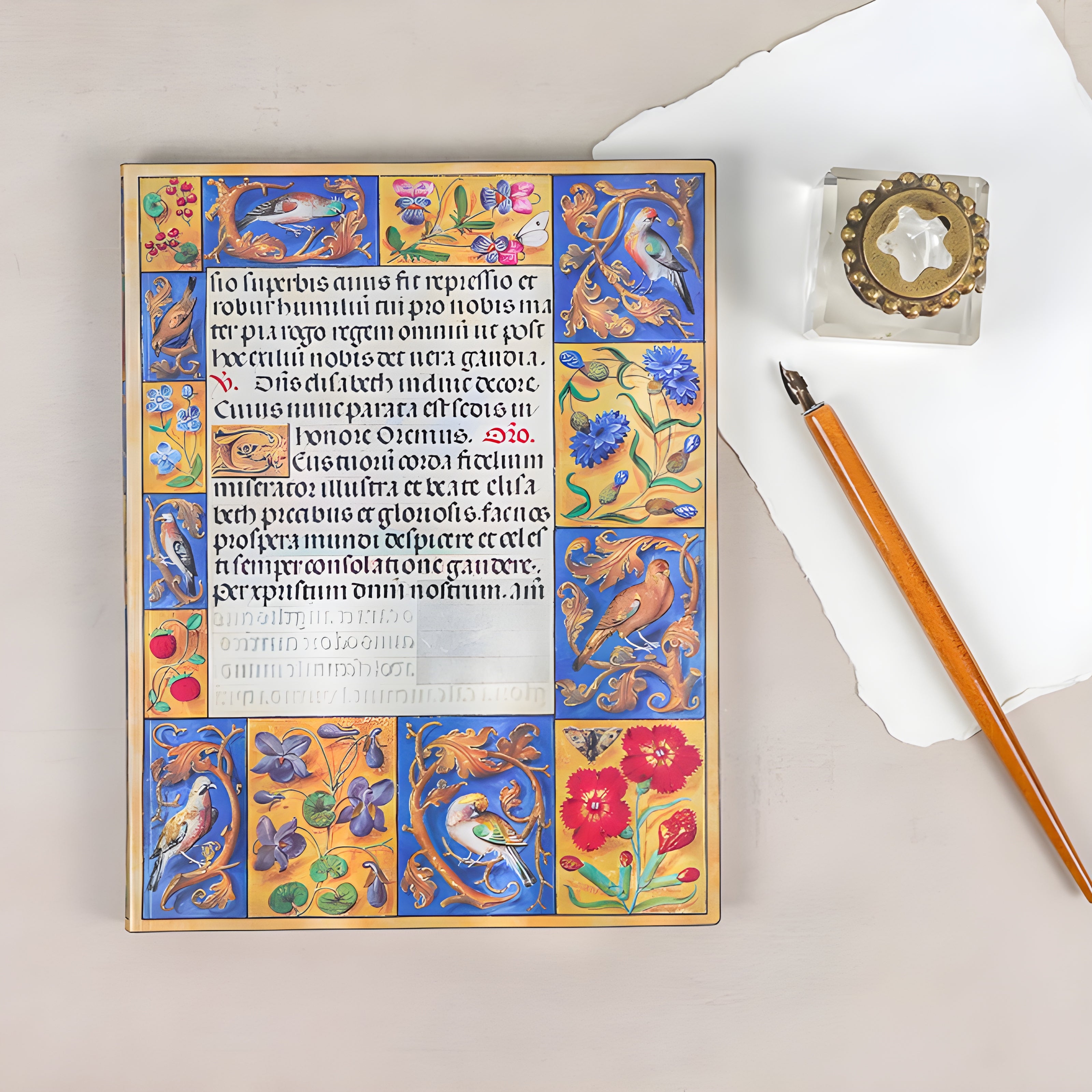 Caderno Paperblanks Spinola Hours Capa Flexível Midi 100g/m² 13x18cm 176 Páginas com Pauta - Fb9393-0