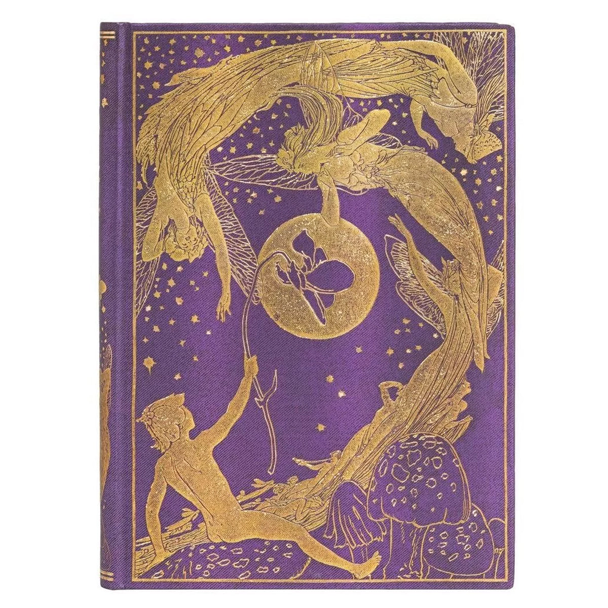 Caderno Paperblanks Violet Fairy Capa Dura Midi 120g/m² 13x18cm 144 Páginas com Pauta - Pb6512-8