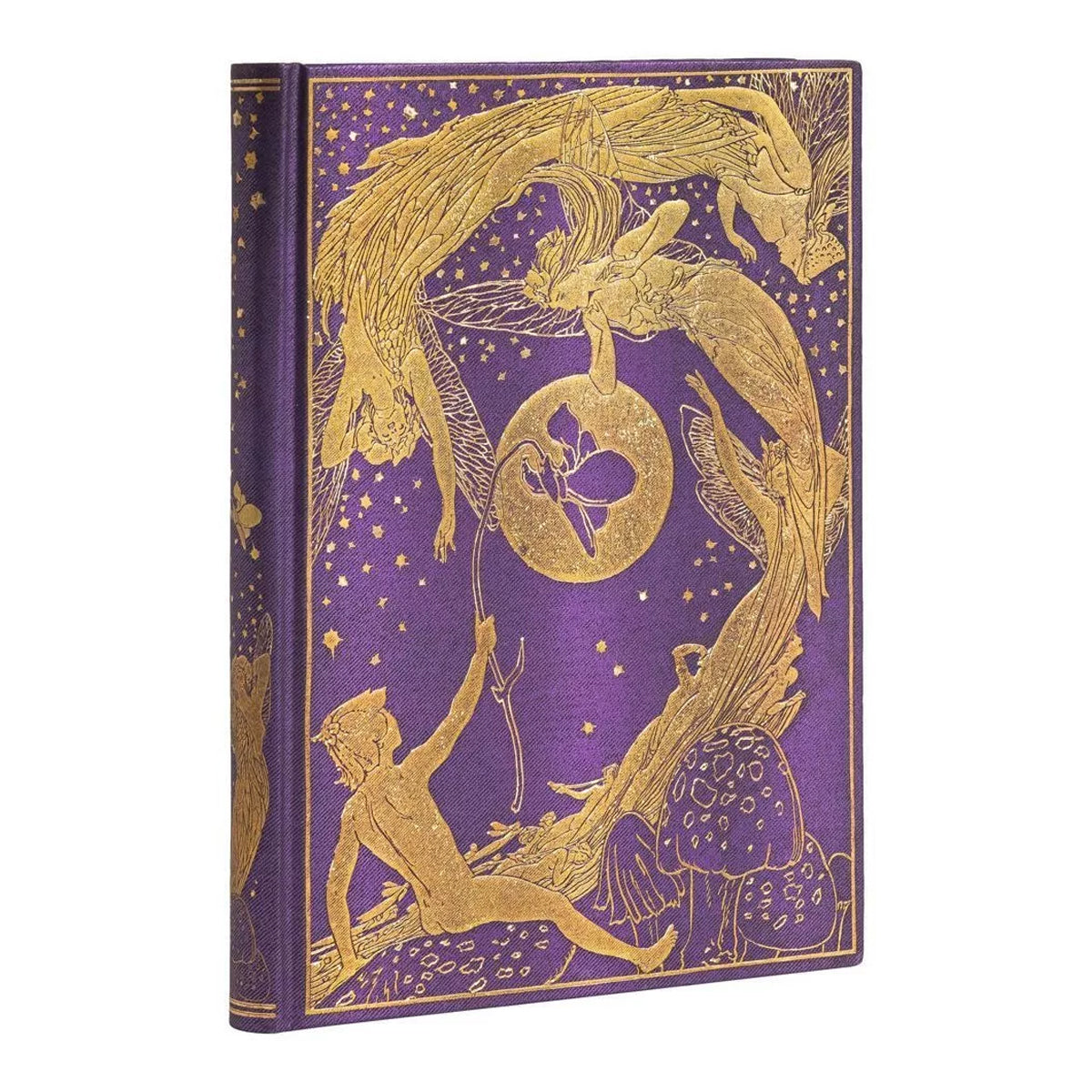Caderno Paperblanks Violet Fairy Capa Dura Midi 120g/m² 13x18cm 144 Páginas com Pauta - Pb6512-8