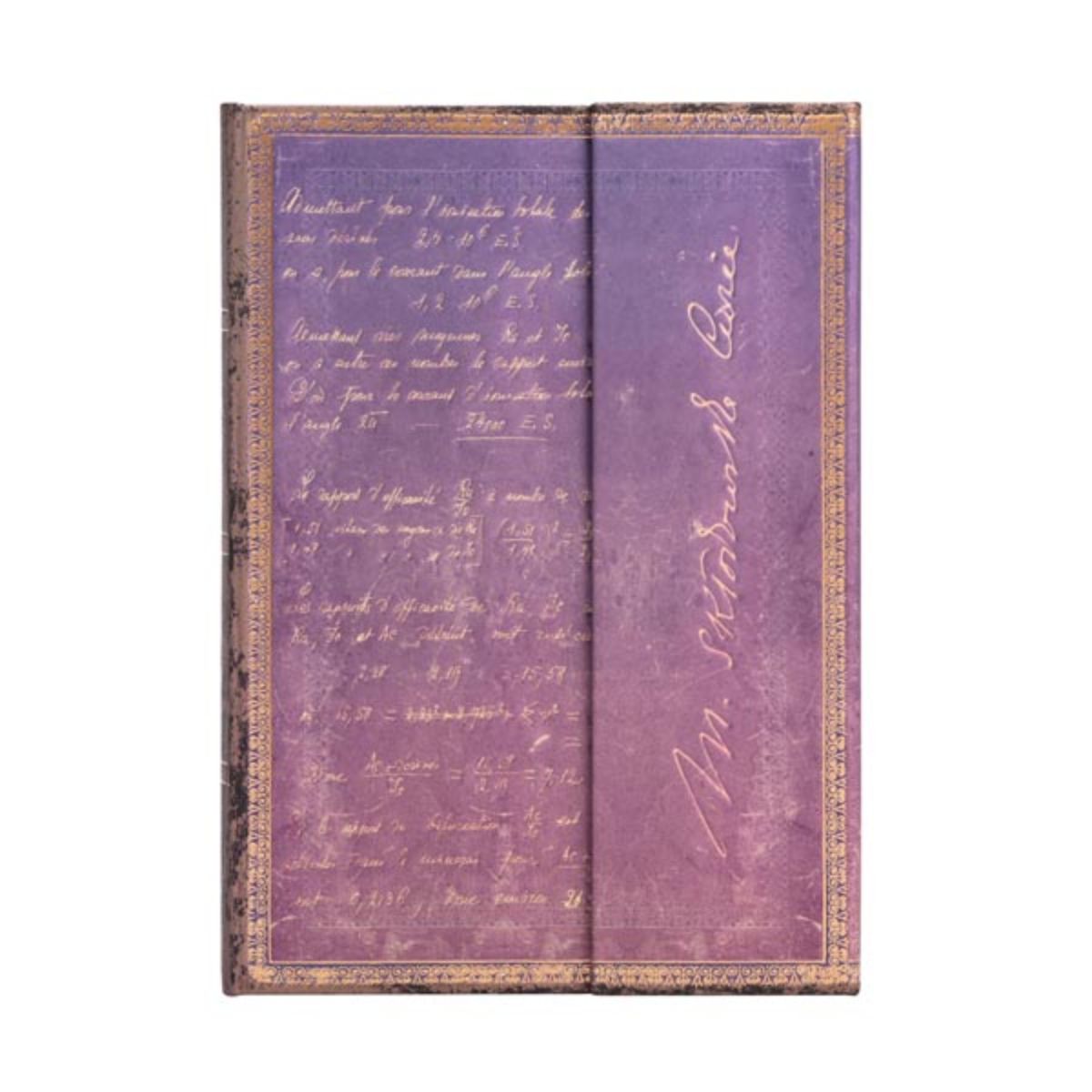 Caderno Paperblanks Marie Curie Capa Dura Midi 120g/m² 13x18cm 144 Páginas com Pauta - Pb8120-3