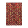 Caderno Paperblanks Veludo Vermelho Capa Flexível Midi 100g/m² 13x18cm 176 Páginas com Pauta - Fb9631-3