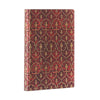 Caderno Paperblanks Veludo Vermelho Capa Flexível Midi 100g/m² 13x18cm 176 Páginas com Pauta - Fb9631-3