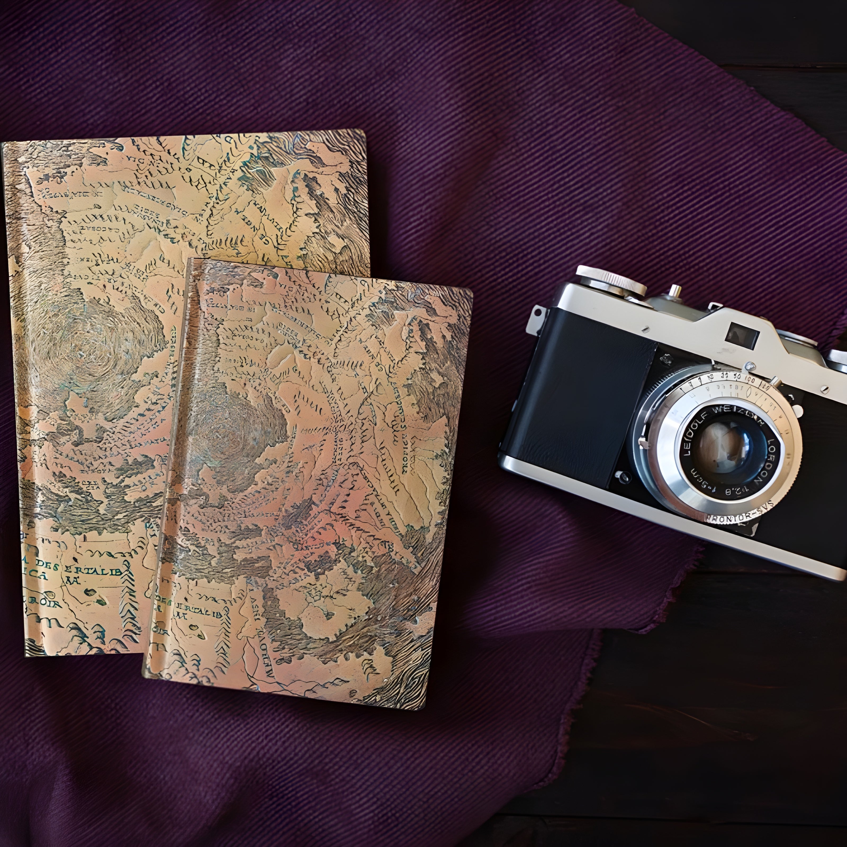 Caderno Paperblanks Hunt Lenox Globe Capa Flexível Ultra 120g/m² 18x23cm 176 Páginas com Pauta - Fb7274-4