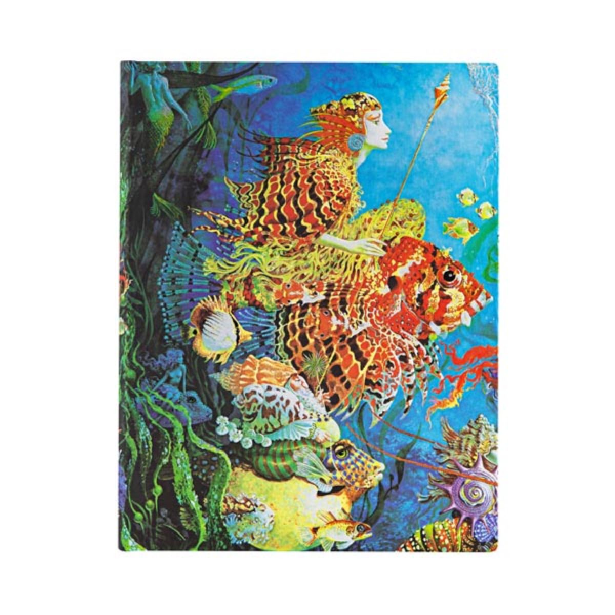 Caderno Paperblanks Sea Fantasies Capa Dura Ultra 120g/m² 18x23cm 144 Páginas com Pauta - Pb5469-6