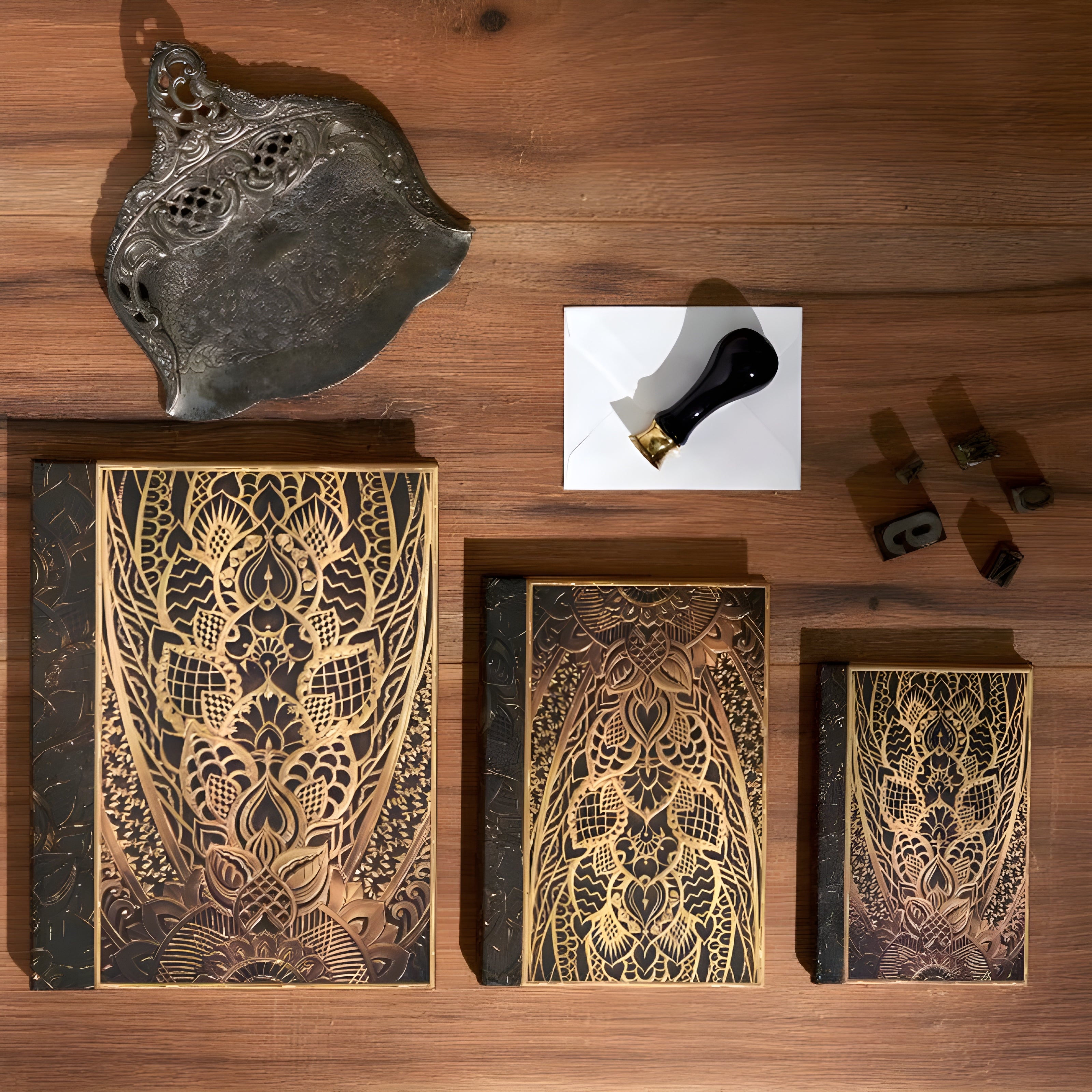 Caderno Paperblanks The Chanin Rise Capa Dura Ultra 120g/m² 18x23cm 144 Páginas com Pauta - Pb9602-3