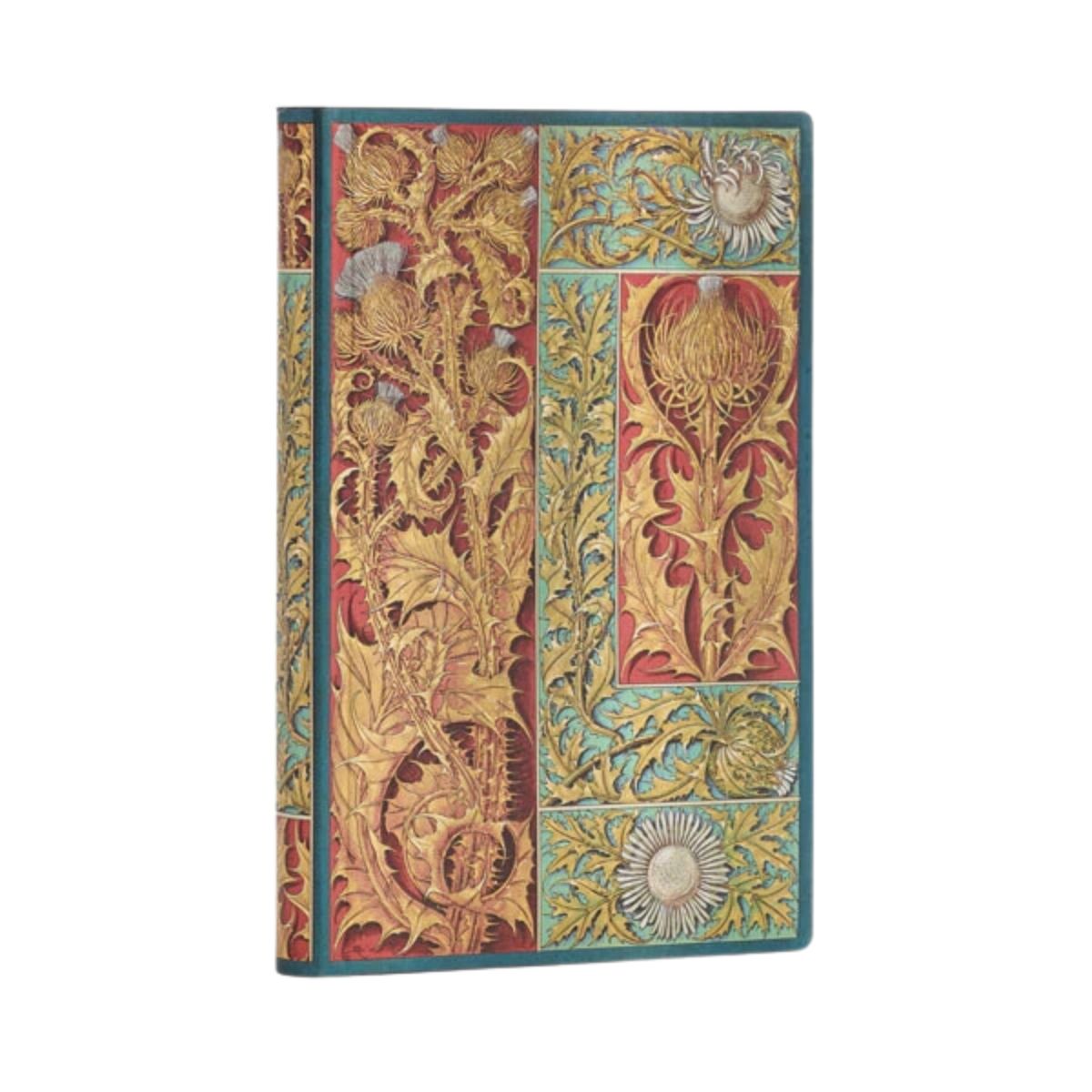 Caderno Paperblanks Wild Thistle Capa Flexível Mini 80g/m² 9,5x14cm 208 Páginas com Pauta - Fb9410-4