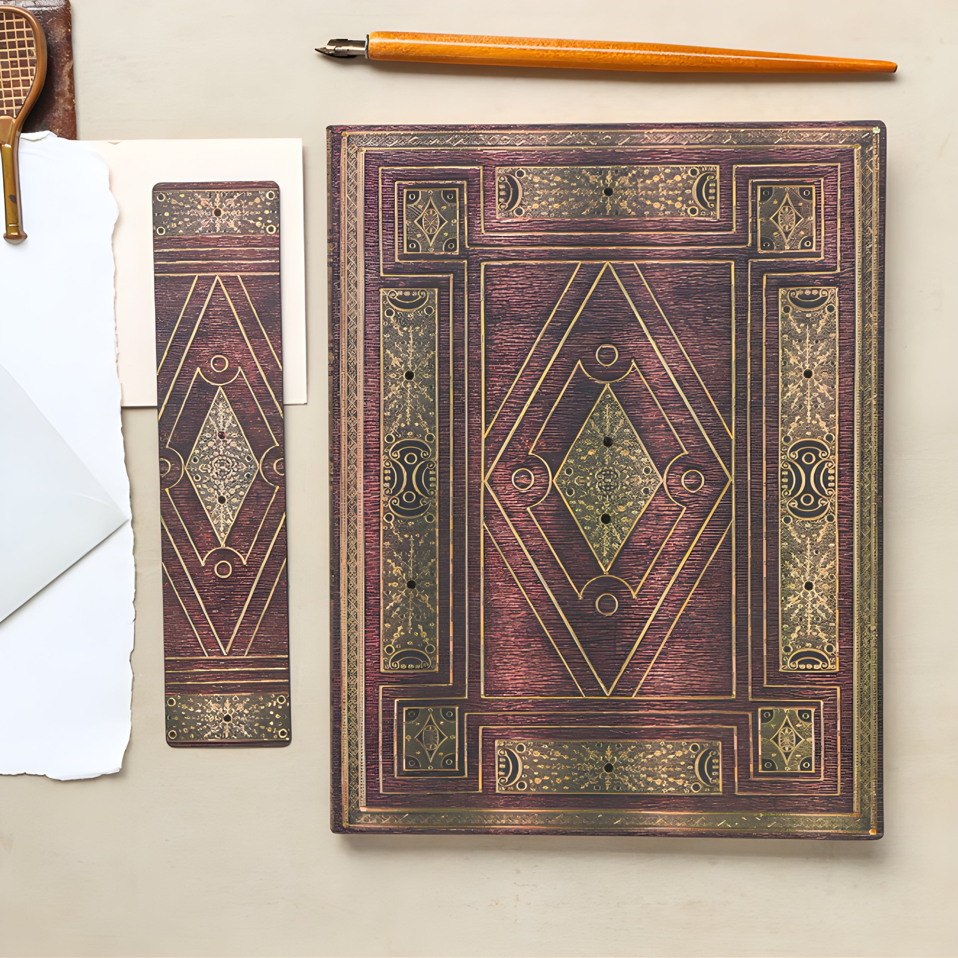 Caderno Paperblanks First Folio Capa Flexível Midi 100g/m² 13x18cm 176 Páginas com Pauta - Fb9398-5
