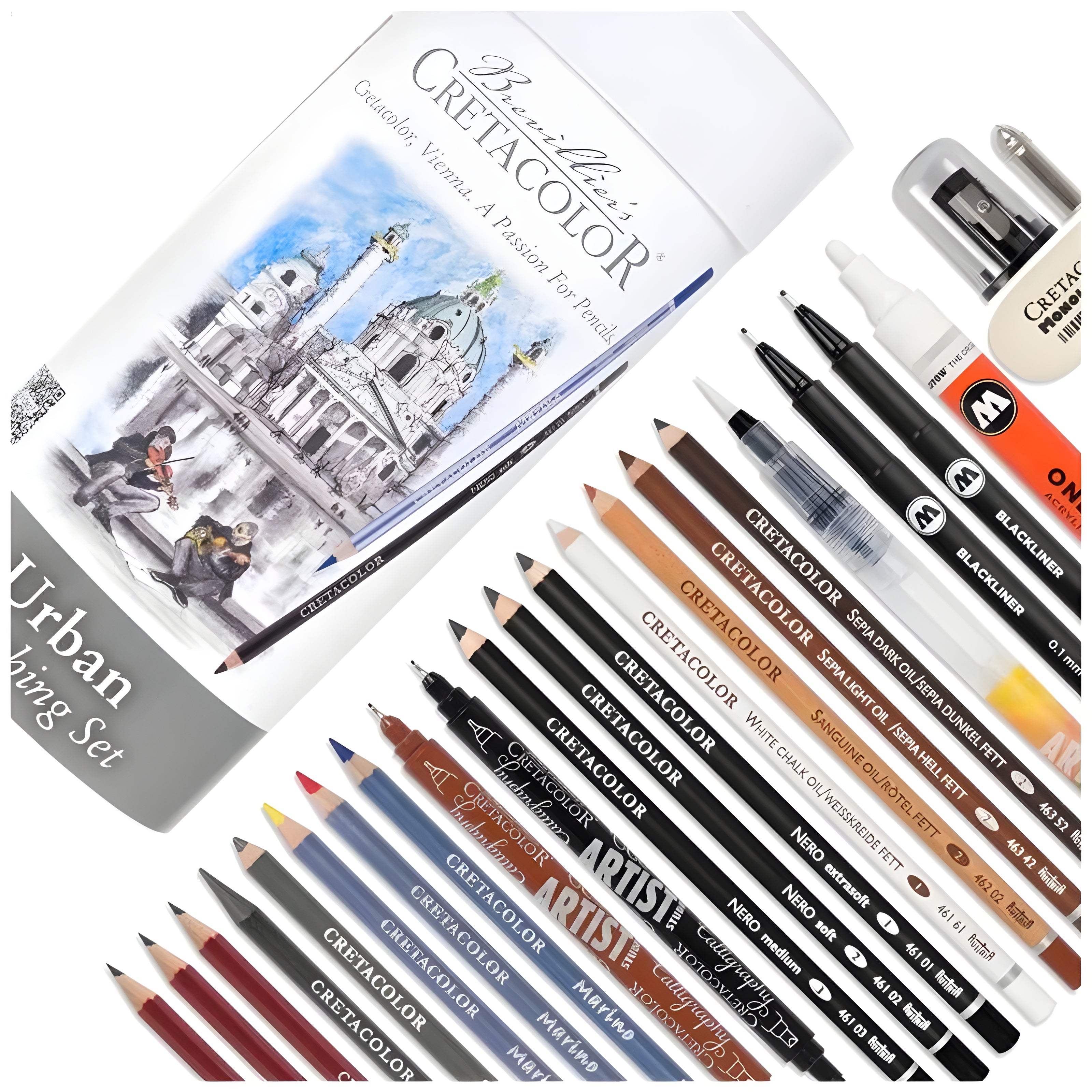 Conjunto para Desenho Cretacolor Urban Sketching Set com 22 Peças 400 82