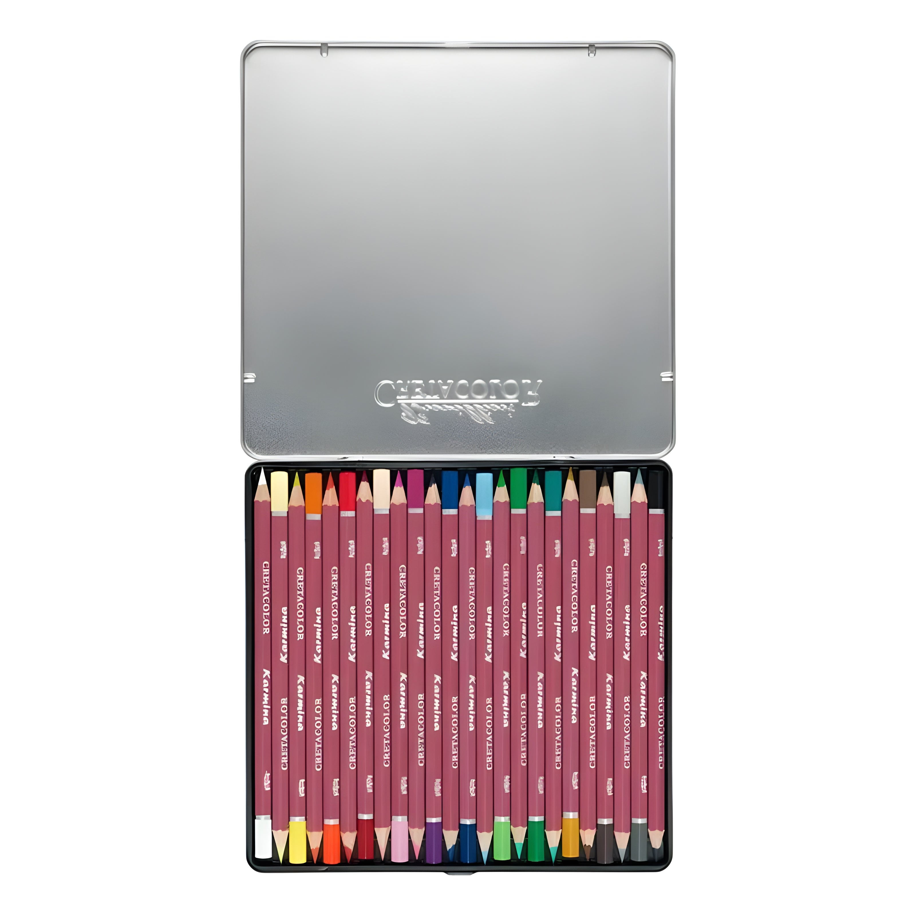 Estojo Lápis de Cor Classic Karmina Cretacolor com 24 Cores - 27024