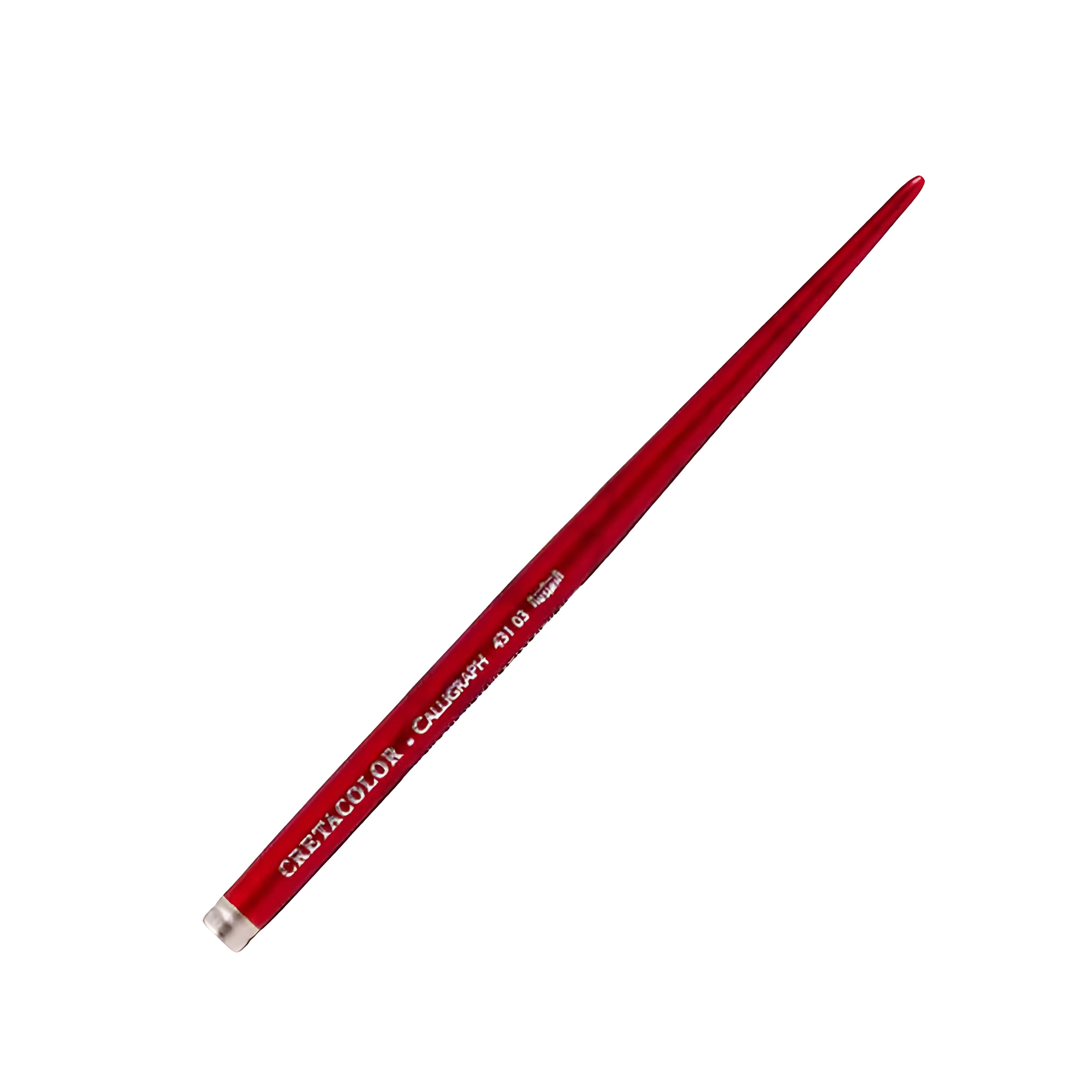 Cabo para Pena de Caligrafia Cretacolor com Acabamento Laqueado Vermelho 431 03