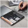 Conjunto para Desenho Cretacolor Black & White Box Caveira com 25 Itens 91400-2600