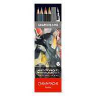 Estojo Desenho Multitecnicas Caran D'ache Grafite Line com 13 Peças