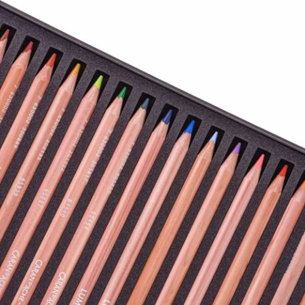 Estojo Lápis de Cor Caran D'ache Luminance Portrait com 20 Cores