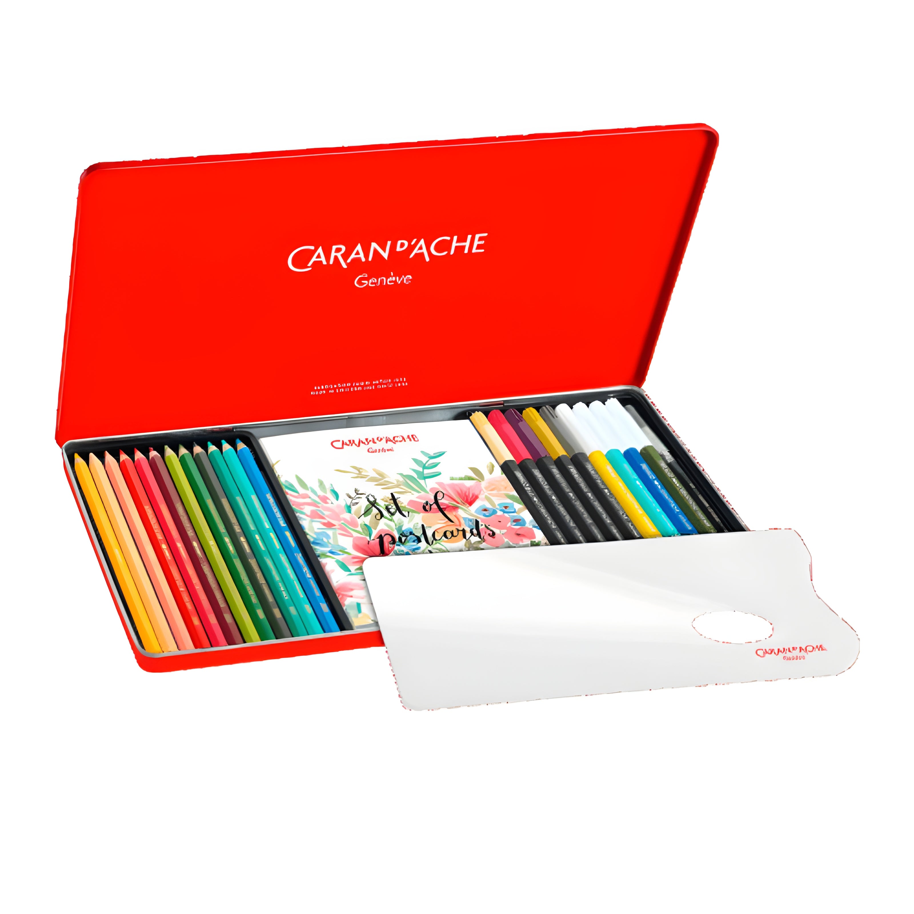 Estojo de Desenho Caran D'ache Mixed Media Botanical com 35 Peças