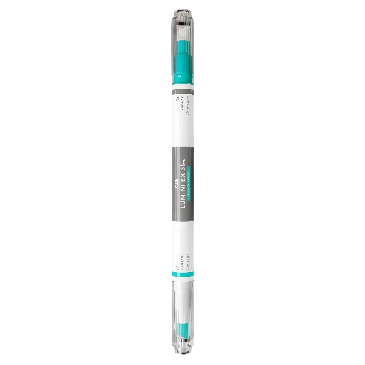 199836-marca-texto-cis-lumini-ex-slim-dual-4-0mm-verde-539602