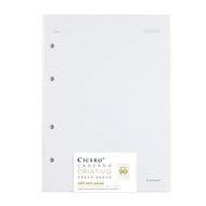 Refil Caderno Criativo Cicero 17x24cm sem Pauta com 40 Folhas