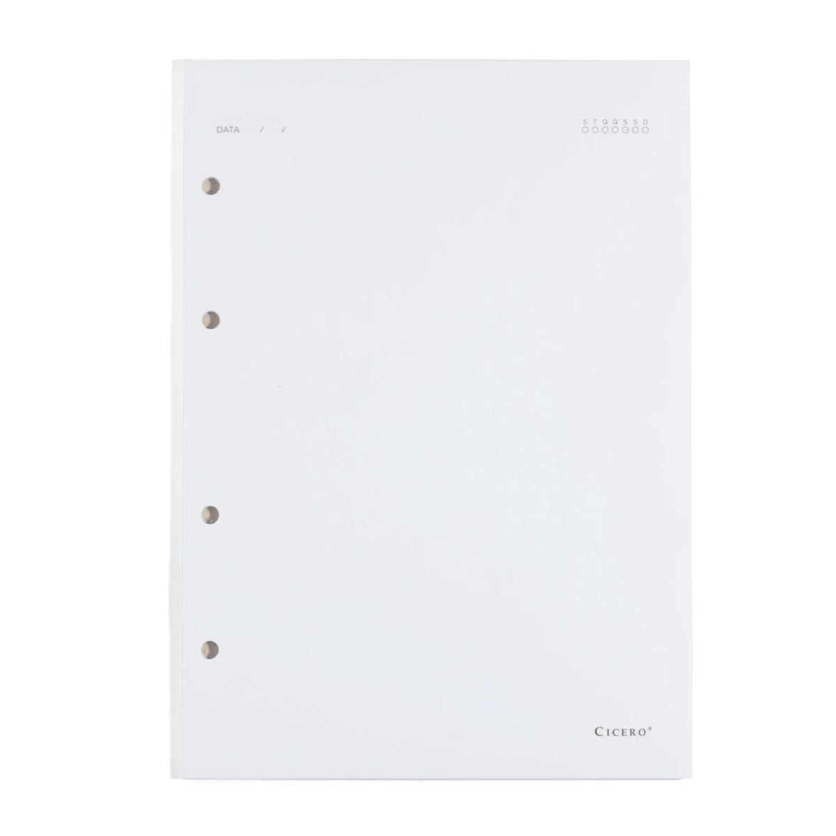 Refil Caderno Criativo Cicero 17x24cm sem Pauta com 40 Folhas