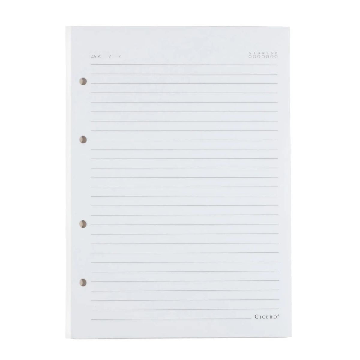 Refil Caderno Criativo Cicero 17x24cm Pautado com 40 Folhas