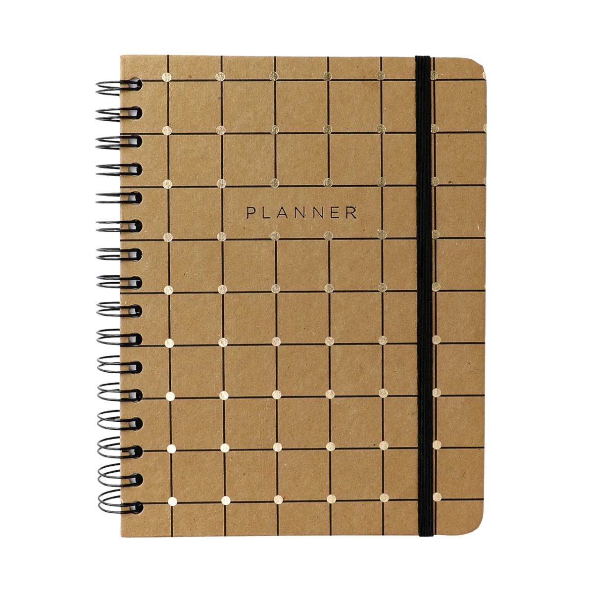 Planner Permanente Wire-o Cicero A5 14,8x21cm Semanal com Notas Kraft Linha e Ponto