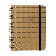Planner Permanente Wire-o Cicero A5 14,8x21cm Semanal com Notas Kraft Linha e Ponto